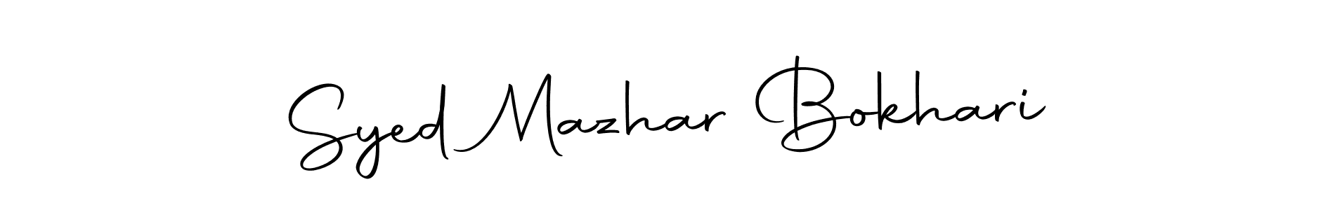 You should practise on your own different ways (Autography-DOLnW) to write your name (Syed Mazhar Bokhari) in signature. don't let someone else do it for you. Syed Mazhar Bokhari signature style 10 images and pictures png