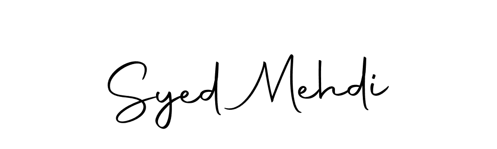 Design your own signature with our free online signature maker. With this signature software, you can create a handwritten (Autography-DOLnW) signature for name Syed Mehdi. Syed Mehdi signature style 10 images and pictures png