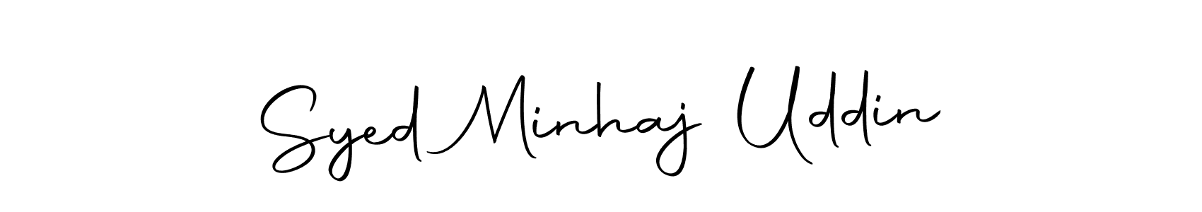 Make a beautiful signature design for name Syed Minhaj Uddin. With this signature (Autography-DOLnW) style, you can create a handwritten signature for free. Syed Minhaj Uddin signature style 10 images and pictures png