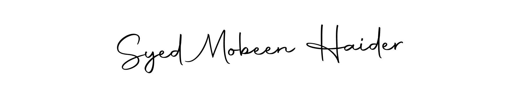 Design your own signature with our free online signature maker. With this signature software, you can create a handwritten (Autography-DOLnW) signature for name Syed Mobeen Haider. Syed Mobeen Haider signature style 10 images and pictures png
