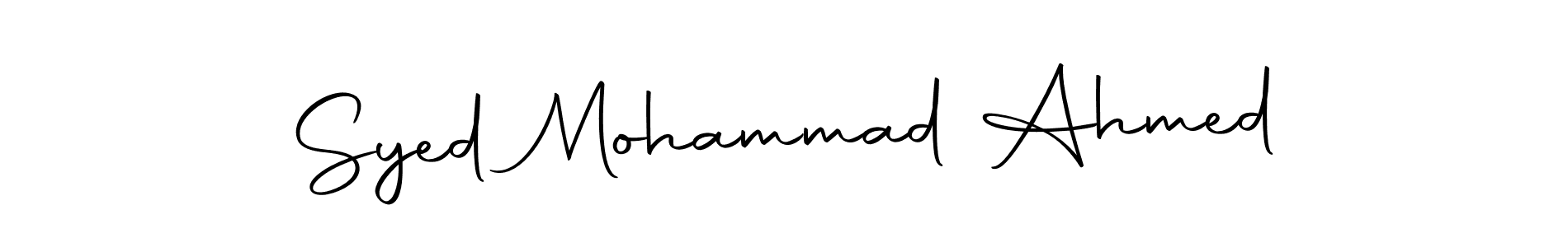 Make a beautiful signature design for name Syed Mohammad Ahmed. With this signature (Autography-DOLnW) style, you can create a handwritten signature for free. Syed Mohammad Ahmed signature style 10 images and pictures png