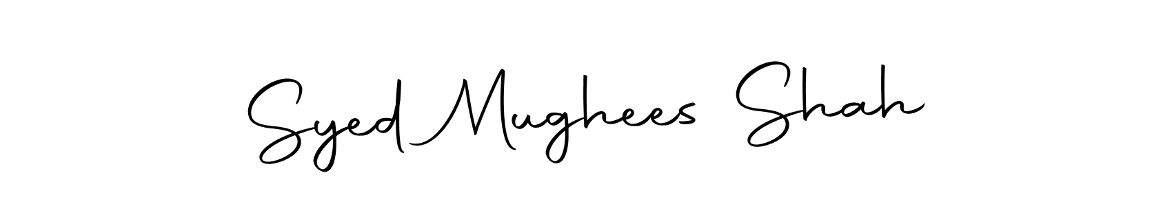 Also we have Syed Mughees Shah name is the best signature style. Create professional handwritten signature collection using Autography-DOLnW autograph style. Syed Mughees Shah signature style 10 images and pictures png