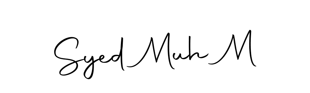 Make a beautiful signature design for name Syed Muh M. With this signature (Autography-DOLnW) style, you can create a handwritten signature for free. Syed Muh M signature style 10 images and pictures png