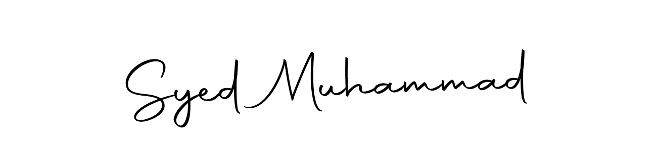 How to make Syed Muhammad name signature. Use Autography-DOLnW style for creating short signs online. This is the latest handwritten sign. Syed Muhammad signature style 10 images and pictures png