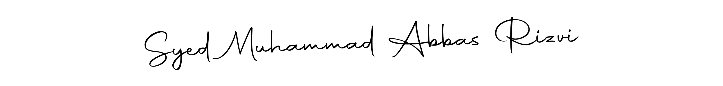 It looks lik you need a new signature style for name Syed Muhammad Abbas Rizvi. Design unique handwritten (Autography-DOLnW) signature with our free signature maker in just a few clicks. Syed Muhammad Abbas Rizvi signature style 10 images and pictures png