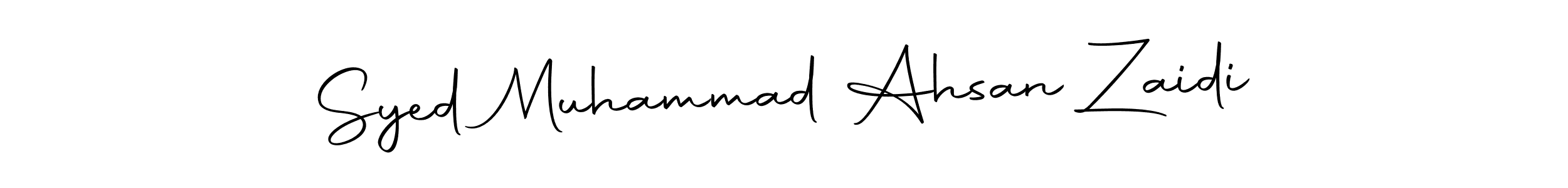 Make a beautiful signature design for name Syed Muhammad Ahsan Zaidi. With this signature (Autography-DOLnW) style, you can create a handwritten signature for free. Syed Muhammad Ahsan Zaidi signature style 10 images and pictures png