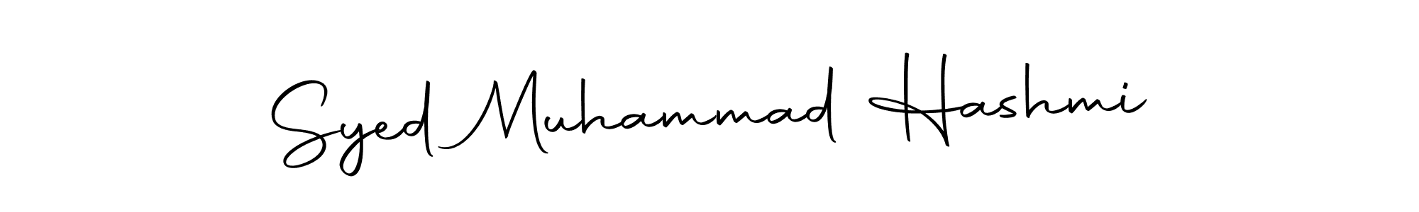 How to make Syed Muhammad Hashmi name signature. Use Autography-DOLnW style for creating short signs online. This is the latest handwritten sign. Syed Muhammad Hashmi signature style 10 images and pictures png