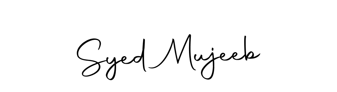 How to make Syed Mujeeb signature? Autography-DOLnW is a professional autograph style. Create handwritten signature for Syed Mujeeb name. Syed Mujeeb signature style 10 images and pictures png