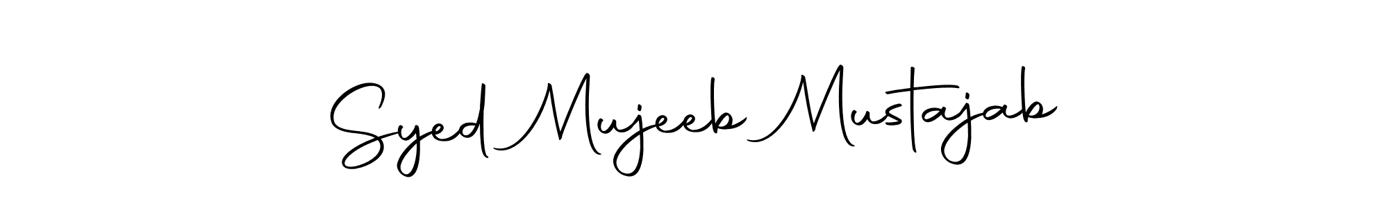 Also we have Syed Mujeeb Mustajab name is the best signature style. Create professional handwritten signature collection using Autography-DOLnW autograph style. Syed Mujeeb Mustajab signature style 10 images and pictures png