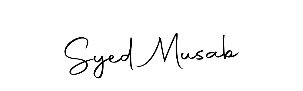 Make a beautiful signature design for name Syed Musab. With this signature (Autography-DOLnW) style, you can create a handwritten signature for free. Syed Musab signature style 10 images and pictures png