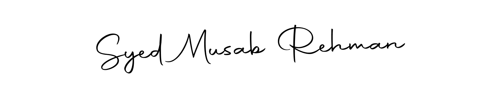 You should practise on your own different ways (Autography-DOLnW) to write your name (Syed Musab Rehman) in signature. don't let someone else do it for you. Syed Musab Rehman signature style 10 images and pictures png