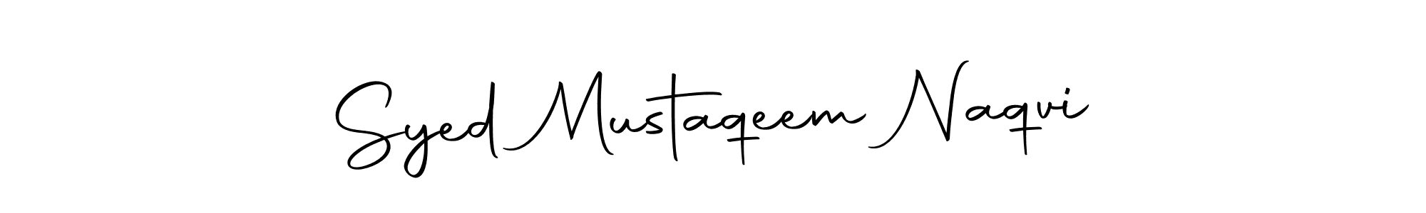 Make a beautiful signature design for name Syed Mustaqeem Naqvi. Use this online signature maker to create a handwritten signature for free. Syed Mustaqeem Naqvi signature style 10 images and pictures png