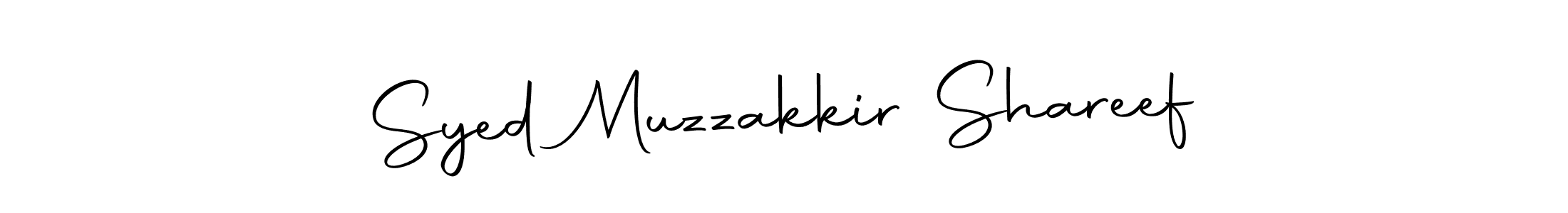 Syed Muzzakkir Shareef stylish signature style. Best Handwritten Sign (Autography-DOLnW) for my name. Handwritten Signature Collection Ideas for my name Syed Muzzakkir Shareef. Syed Muzzakkir Shareef signature style 10 images and pictures png
