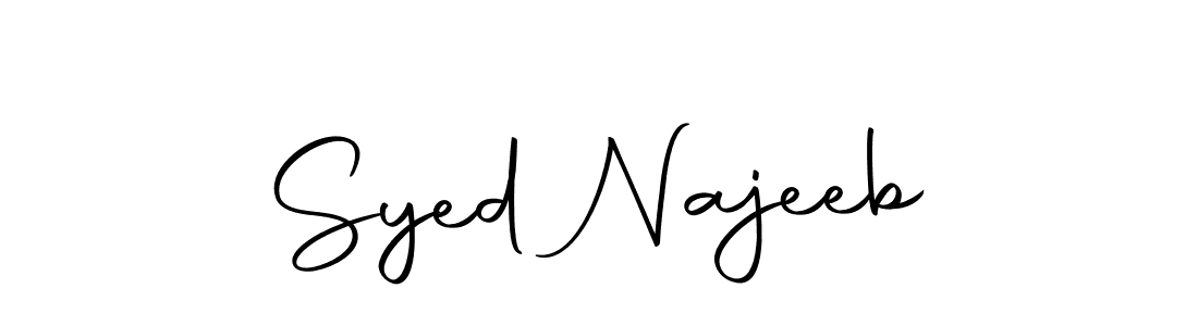 The best way (Autography-DOLnW) to make a short signature is to pick only two or three words in your name. The name Syed Najeeb include a total of six letters. For converting this name. Syed Najeeb signature style 10 images and pictures png