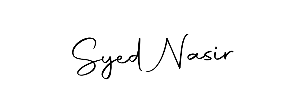 Create a beautiful signature design for name Syed Nasir. With this signature (Autography-DOLnW) fonts, you can make a handwritten signature for free. Syed Nasir signature style 10 images and pictures png
