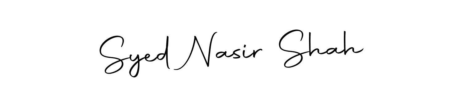 Create a beautiful signature design for name Syed Nasir Shah. With this signature (Autography-DOLnW) fonts, you can make a handwritten signature for free. Syed Nasir Shah signature style 10 images and pictures png