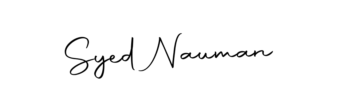 Design your own signature with our free online signature maker. With this signature software, you can create a handwritten (Autography-DOLnW) signature for name Syed Nauman. Syed Nauman signature style 10 images and pictures png