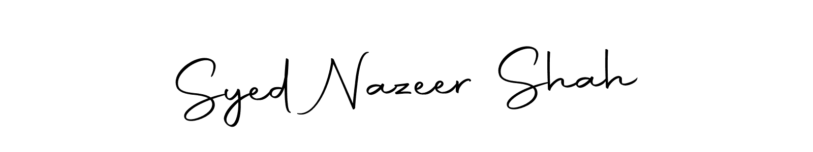 The best way (Autography-DOLnW) to make a short signature is to pick only two or three words in your name. The name Syed Nazeer Shah include a total of six letters. For converting this name. Syed Nazeer Shah signature style 10 images and pictures png