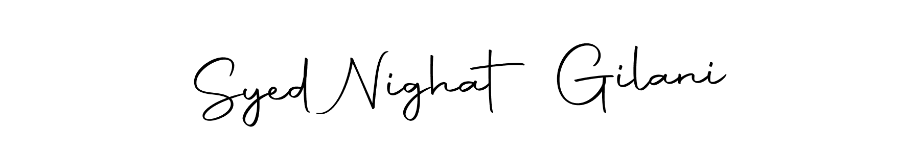 It looks lik you need a new signature style for name Syed Nighat Gilani. Design unique handwritten (Autography-DOLnW) signature with our free signature maker in just a few clicks. Syed Nighat Gilani signature style 10 images and pictures png