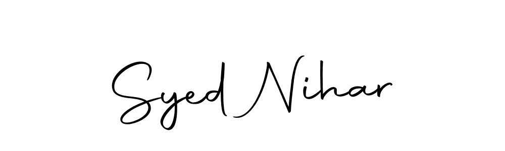 Also You can easily find your signature by using the search form. We will create Syed Nihar name handwritten signature images for you free of cost using Autography-DOLnW sign style. Syed Nihar signature style 10 images and pictures png