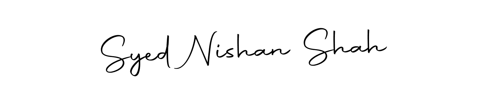 Create a beautiful signature design for name Syed Nishan Shah. With this signature (Autography-DOLnW) fonts, you can make a handwritten signature for free. Syed Nishan Shah signature style 10 images and pictures png