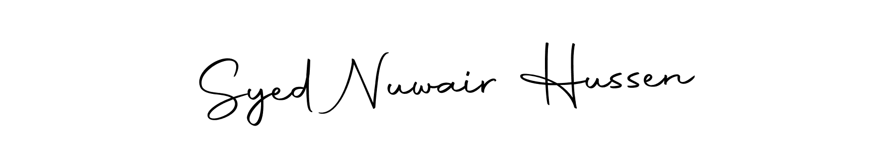 Make a beautiful signature design for name Syed Nuwair Hussen. Use this online signature maker to create a handwritten signature for free. Syed Nuwair Hussen signature style 10 images and pictures png