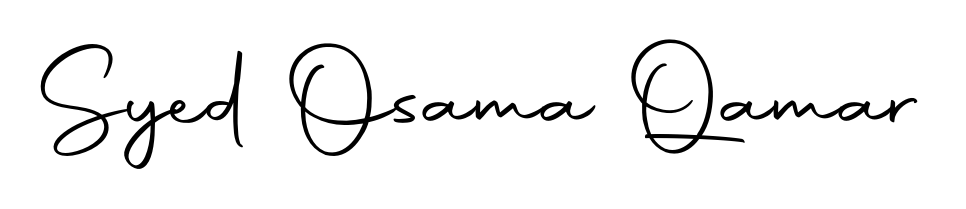 Designed for modern professionals: Syed Osama Qamar name signature crafted with Autography-DOLnW script. Ready for digital PDF workflows. Syed Osama Qamar signature style 10 images and pictures png