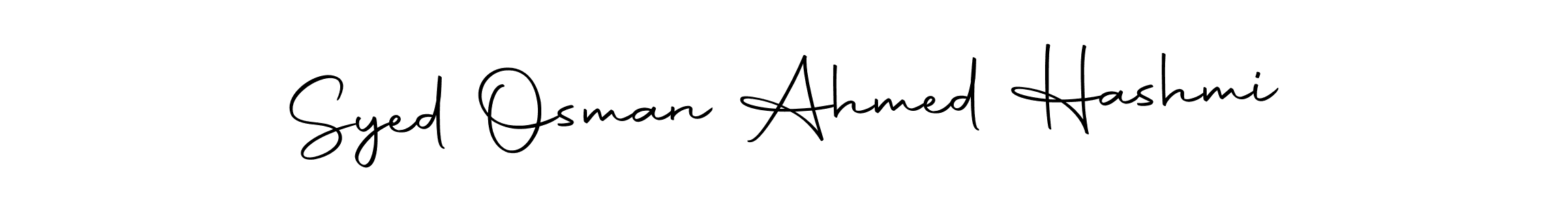 Syed Osman Ahmed Hashmi stylish signature style. Best Handwritten Sign (Autography-DOLnW) for my name. Handwritten Signature Collection Ideas for my name Syed Osman Ahmed Hashmi. Syed Osman Ahmed Hashmi signature style 10 images and pictures png