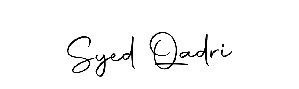 Design your own signature with our free online signature maker. With this signature software, you can create a handwritten (Autography-DOLnW) signature for name Syed Qadri. Syed Qadri signature style 10 images and pictures png