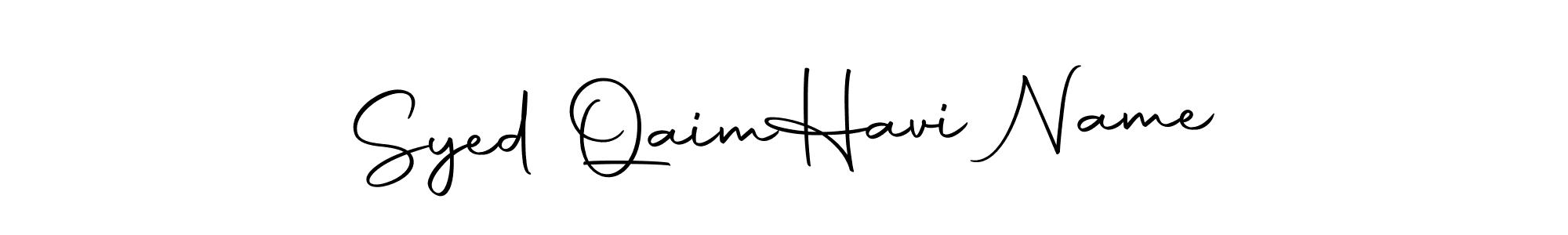 How to make Syed Qaim  Havi Name signature? Autography-DOLnW is a professional autograph style. Create handwritten signature for Syed Qaim  Havi Name name. Syed Qaim  Havi Name signature style 10 images and pictures png