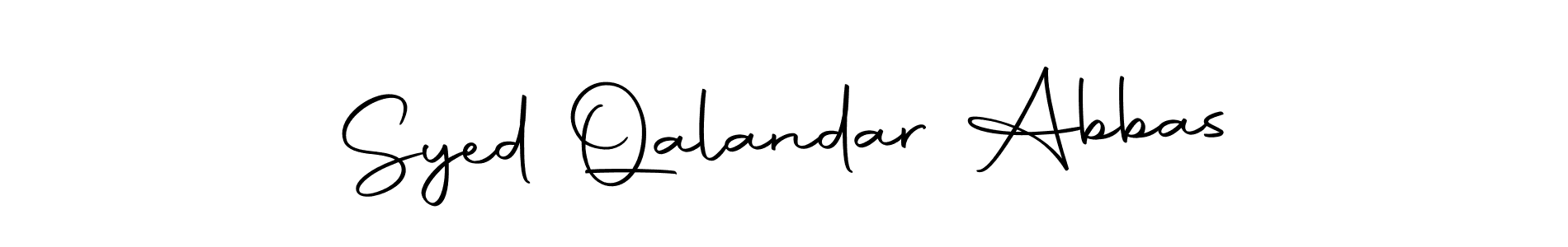 You should practise on your own different ways (Autography-DOLnW) to write your name (Syed Qalandar Abbas) in signature. don't let someone else do it for you. Syed Qalandar Abbas signature style 10 images and pictures png