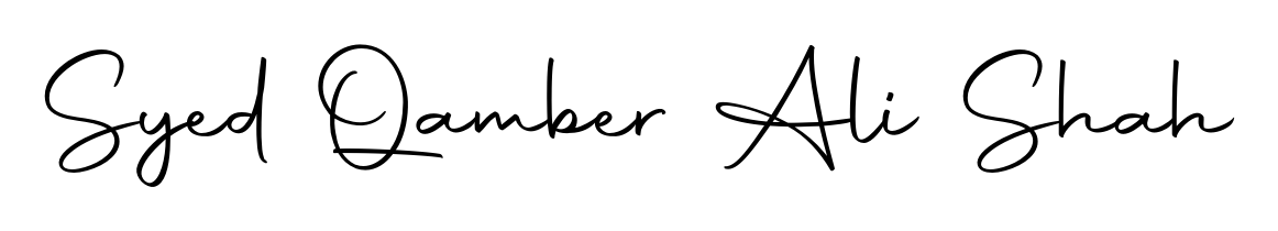 Create your official email sign-off with Syed Qamber Ali Shah name in Autography-DOLnW style. Crisp, clean, and perfectly legible across all screens. Syed Qamber Ali Shah signature style 10 images and pictures png