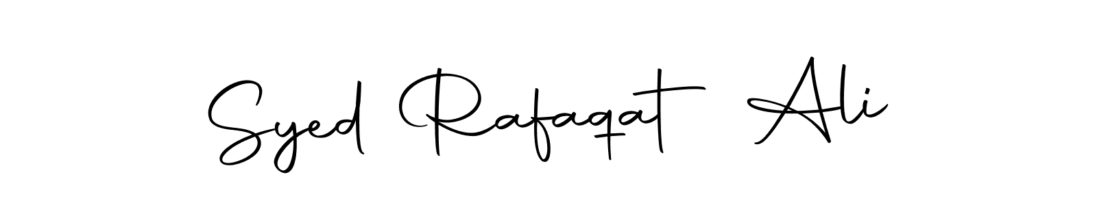 It looks lik you need a new signature style for name Syed Rafaqat Ali. Design unique handwritten (Autography-DOLnW) signature with our free signature maker in just a few clicks. Syed Rafaqat Ali signature style 10 images and pictures png