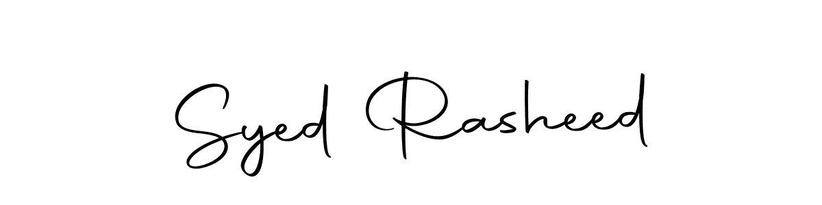 Make a beautiful signature design for name Syed Rasheed. With this signature (Autography-DOLnW) style, you can create a handwritten signature for free. Syed Rasheed signature style 10 images and pictures png