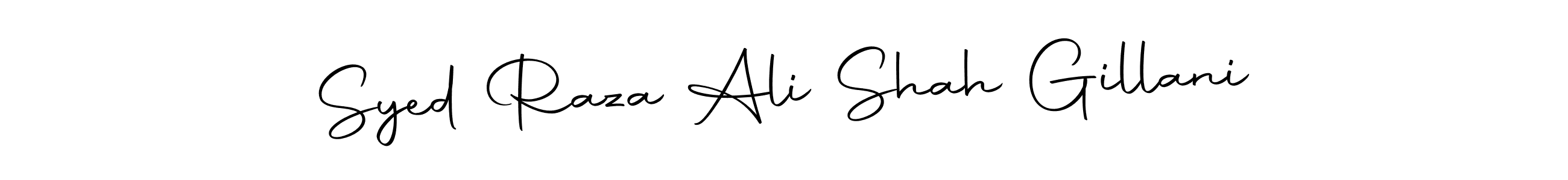 Also we have Syed Raza Ali Shah Gillani name is the best signature style. Create professional handwritten signature collection using Autography-DOLnW autograph style. Syed Raza Ali Shah Gillani signature style 10 images and pictures png