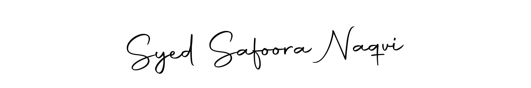 Create a beautiful signature design for name Syed Safoora Naqvi. With this signature (Autography-DOLnW) fonts, you can make a handwritten signature for free. Syed Safoora Naqvi signature style 10 images and pictures png