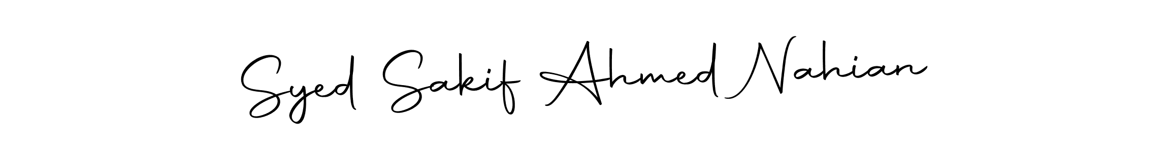 Make a short Syed Sakif Ahmed Nahian signature style. Manage your documents anywhere anytime using Autography-DOLnW. Create and add eSignatures, submit forms, share and send files easily. Syed Sakif Ahmed Nahian signature style 10 images and pictures png