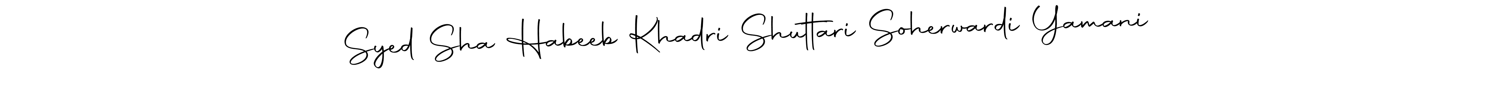 You should practise on your own different ways (Autography-DOLnW) to write your name (Syed Sha Habeeb Khadri Shuttari Soherwardi Yamani) in signature. don't let someone else do it for you. Syed Sha Habeeb Khadri Shuttari Soherwardi Yamani signature style 10 images and pictures png