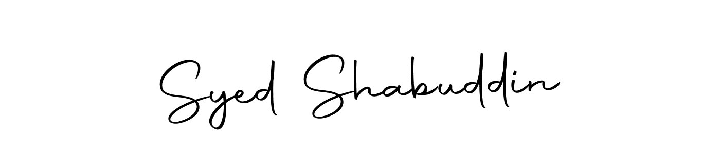 Design your own signature with our free online signature maker. With this signature software, you can create a handwritten (Autography-DOLnW) signature for name Syed Shabuddin. Syed Shabuddin signature style 10 images and pictures png