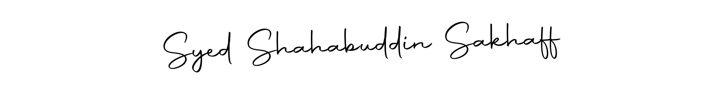 Create a beautiful signature design for name Syed Shahabuddin Sakhaff. With this signature (Autography-DOLnW) fonts, you can make a handwritten signature for free. Syed Shahabuddin Sakhaff signature style 10 images and pictures png