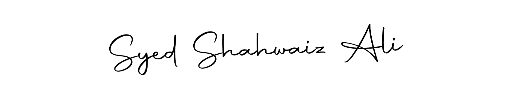 Create a beautiful signature design for name Syed Shahwaiz Ali. With this signature (Autography-DOLnW) fonts, you can make a handwritten signature for free. Syed Shahwaiz Ali signature style 10 images and pictures png