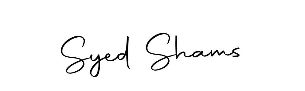 Make a beautiful signature design for name Syed Shams. With this signature (Autography-DOLnW) style, you can create a handwritten signature for free. Syed Shams signature style 10 images and pictures png