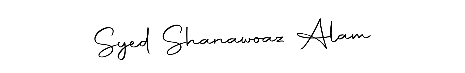 Make a beautiful signature design for name Syed Shanawoaz Alam. With this signature (Autography-DOLnW) style, you can create a handwritten signature for free. Syed Shanawoaz Alam signature style 10 images and pictures png