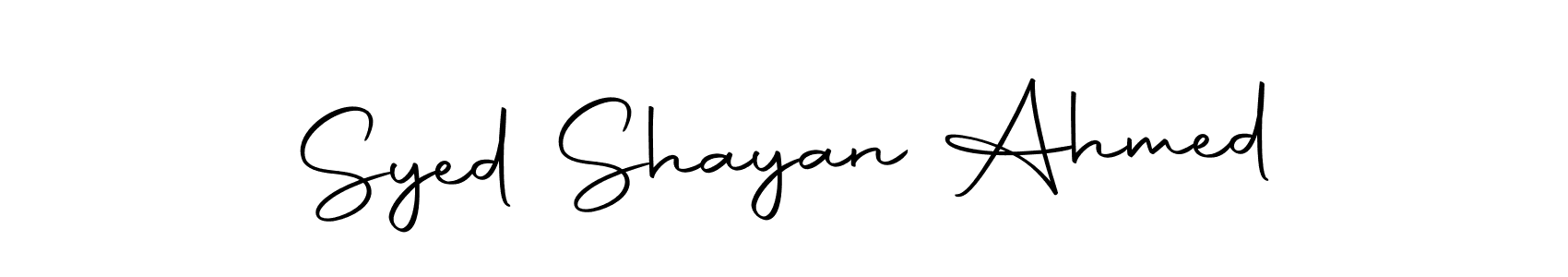 You can use this online signature creator to create a handwritten signature for the name Syed Shayan Ahmed. This is the best online autograph maker. Syed Shayan Ahmed signature style 10 images and pictures png