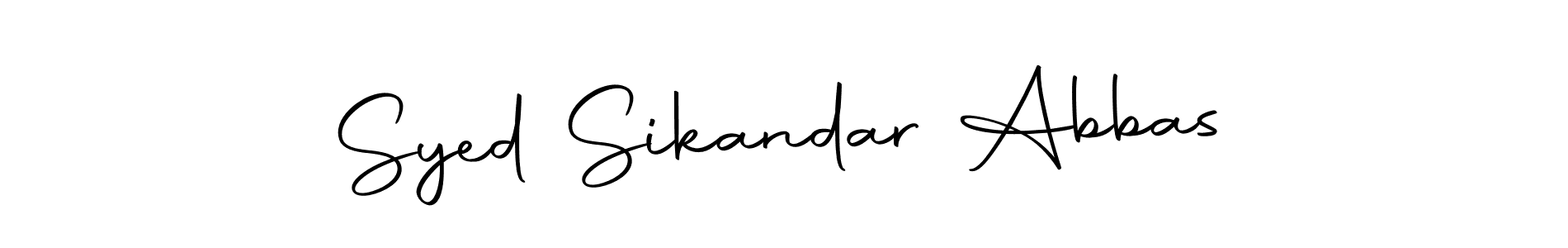 Syed Sikandar Abbas stylish signature style. Best Handwritten Sign (Autography-DOLnW) for my name. Handwritten Signature Collection Ideas for my name Syed Sikandar Abbas. Syed Sikandar Abbas signature style 10 images and pictures png