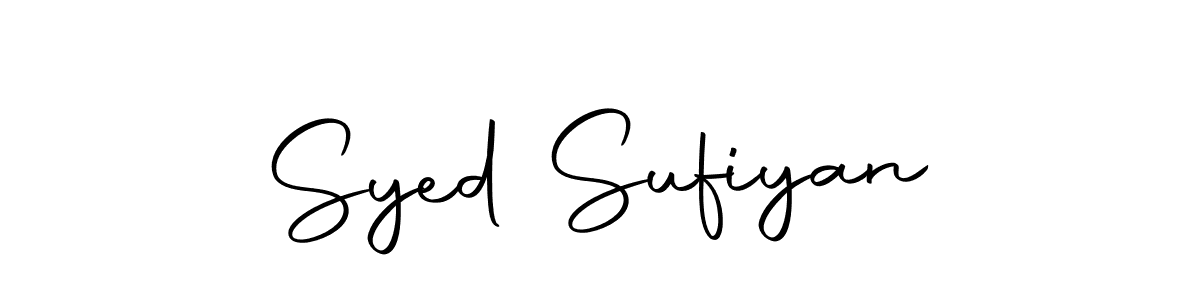 Make a beautiful signature design for name Syed Sufiyan. With this signature (Autography-DOLnW) style, you can create a handwritten signature for free. Syed Sufiyan signature style 10 images and pictures png