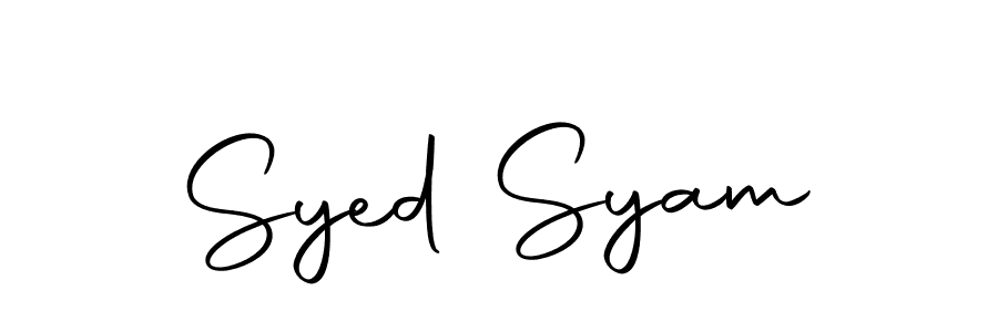 Create a beautiful signature design for name Syed Syam. With this signature (Autography-DOLnW) fonts, you can make a handwritten signature for free. Syed Syam signature style 10 images and pictures png