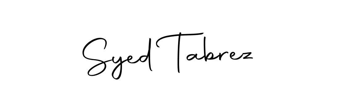 The best way (Autography-DOLnW) to make a short signature is to pick only two or three words in your name. The name Syed Tabrez include a total of six letters. For converting this name. Syed Tabrez signature style 10 images and pictures png