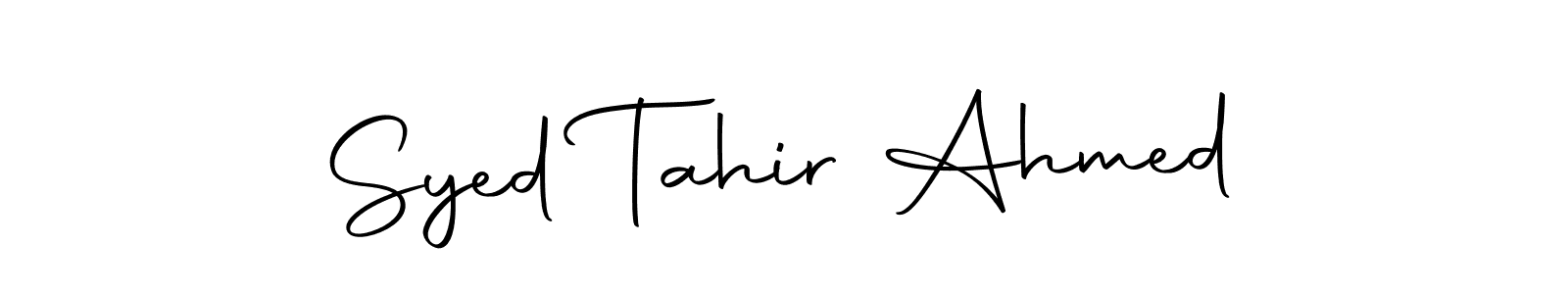 You can use this online signature creator to create a handwritten signature for the name Syed Tahir Ahmed. This is the best online autograph maker. Syed Tahir Ahmed signature style 10 images and pictures png