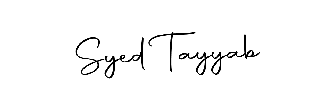 Create a beautiful signature design for name Syed Tayyab. With this signature (Autography-DOLnW) fonts, you can make a handwritten signature for free. Syed Tayyab signature style 10 images and pictures png